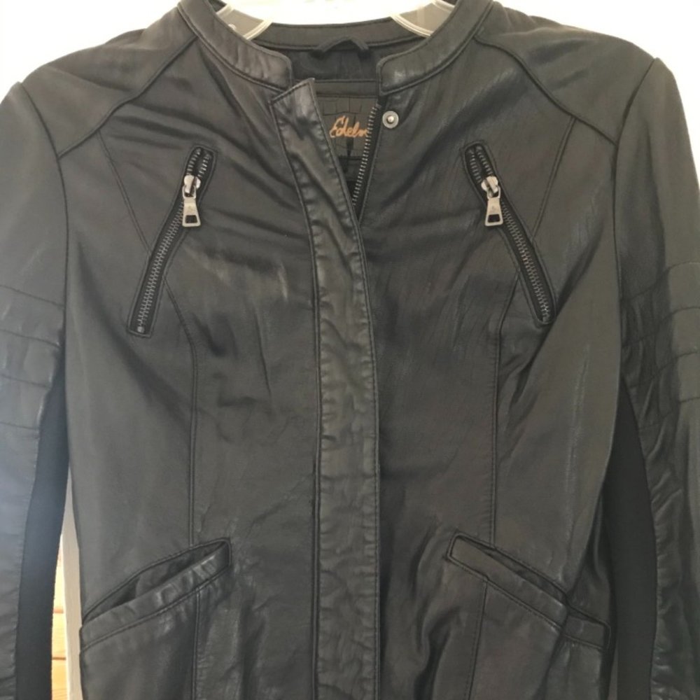 Leather bomber Jacket